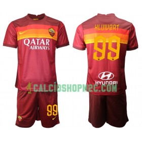 AS Roma Justin Kluivert 99 Bambino Maglia Prima 2020/2021 Manica Corta (+ Pantaloncini)